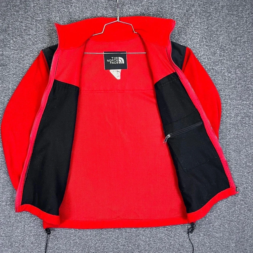 The North Face Fleece Jacket Mens M Red Black Gore Windstopper Gorpcore Hiking